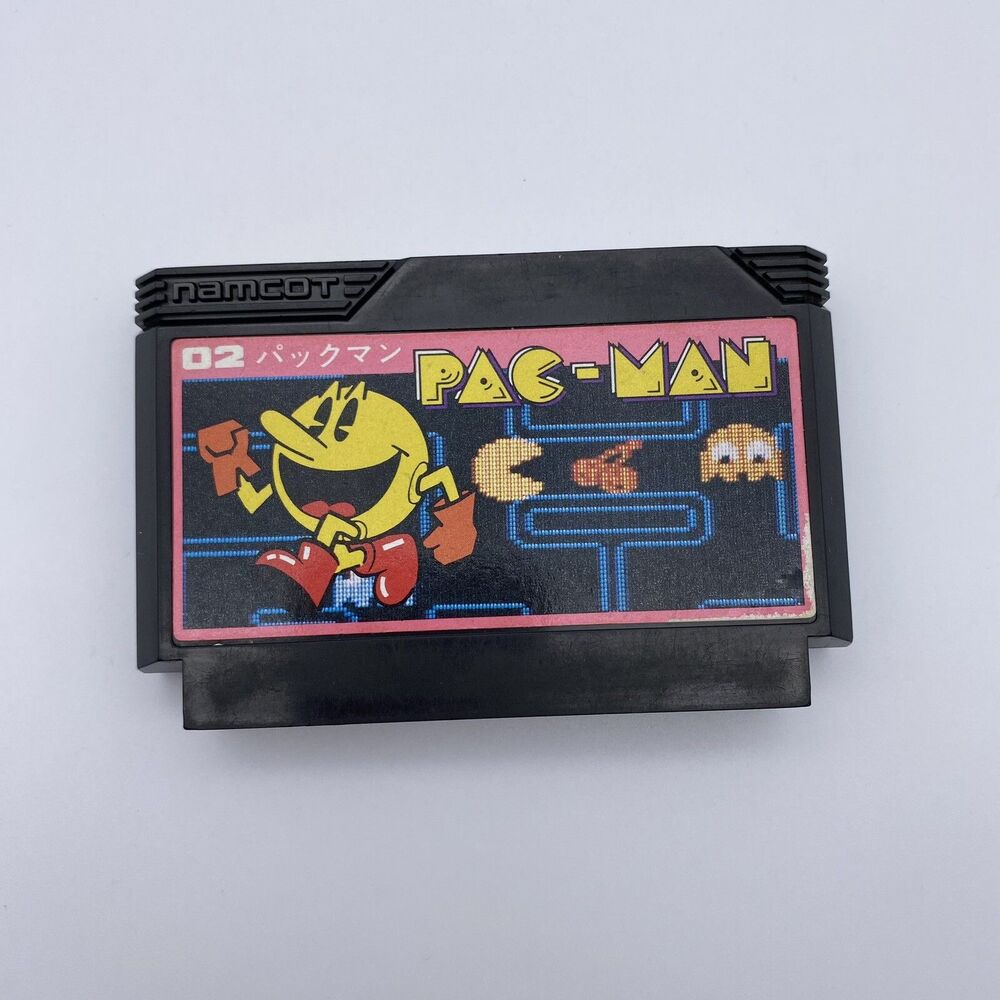 VTG Pac-Man Namcot Famicom Japanese Game Cartridge Namco LTD 1984 - Not Tested